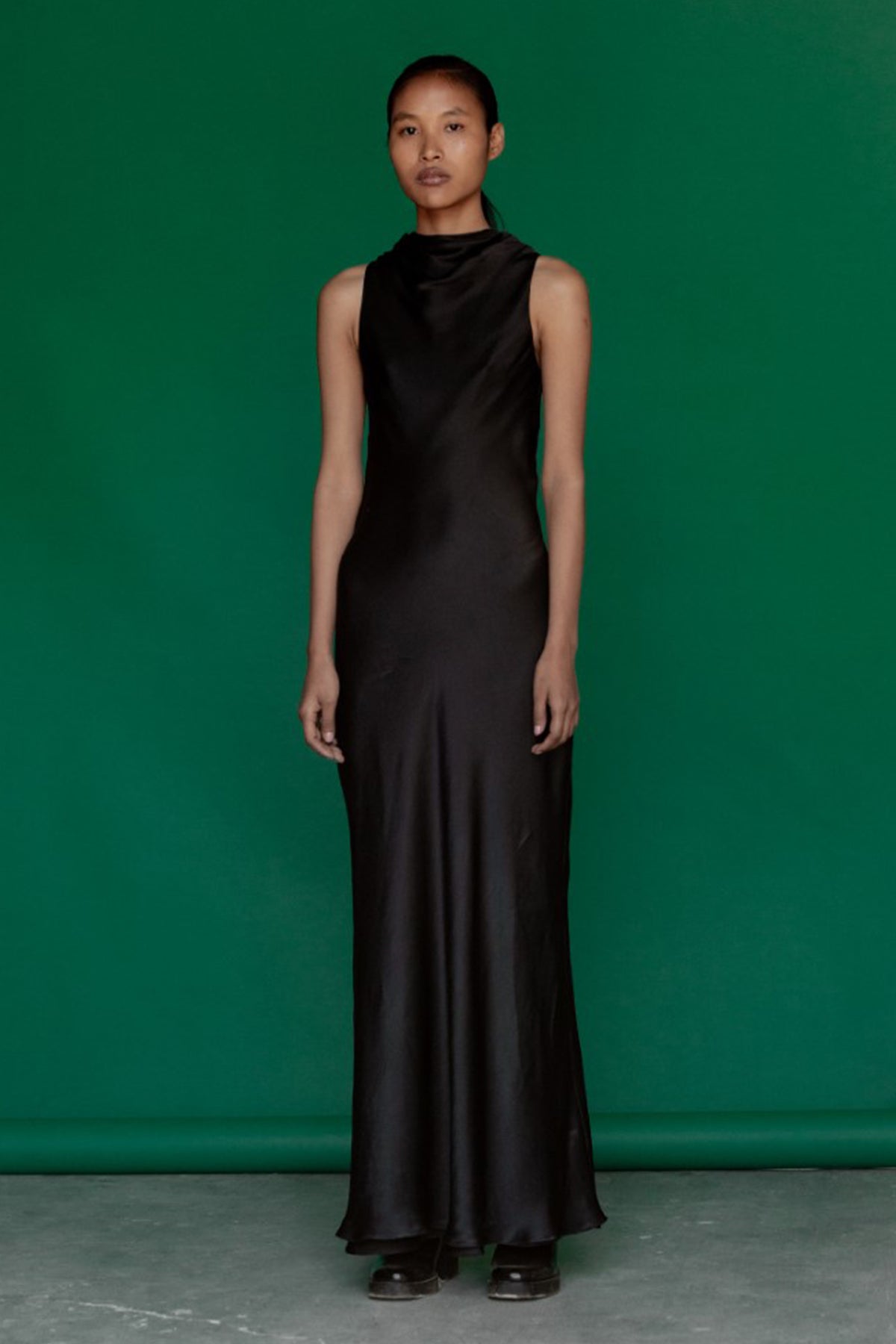 Eve Cowl Neck silk Dress