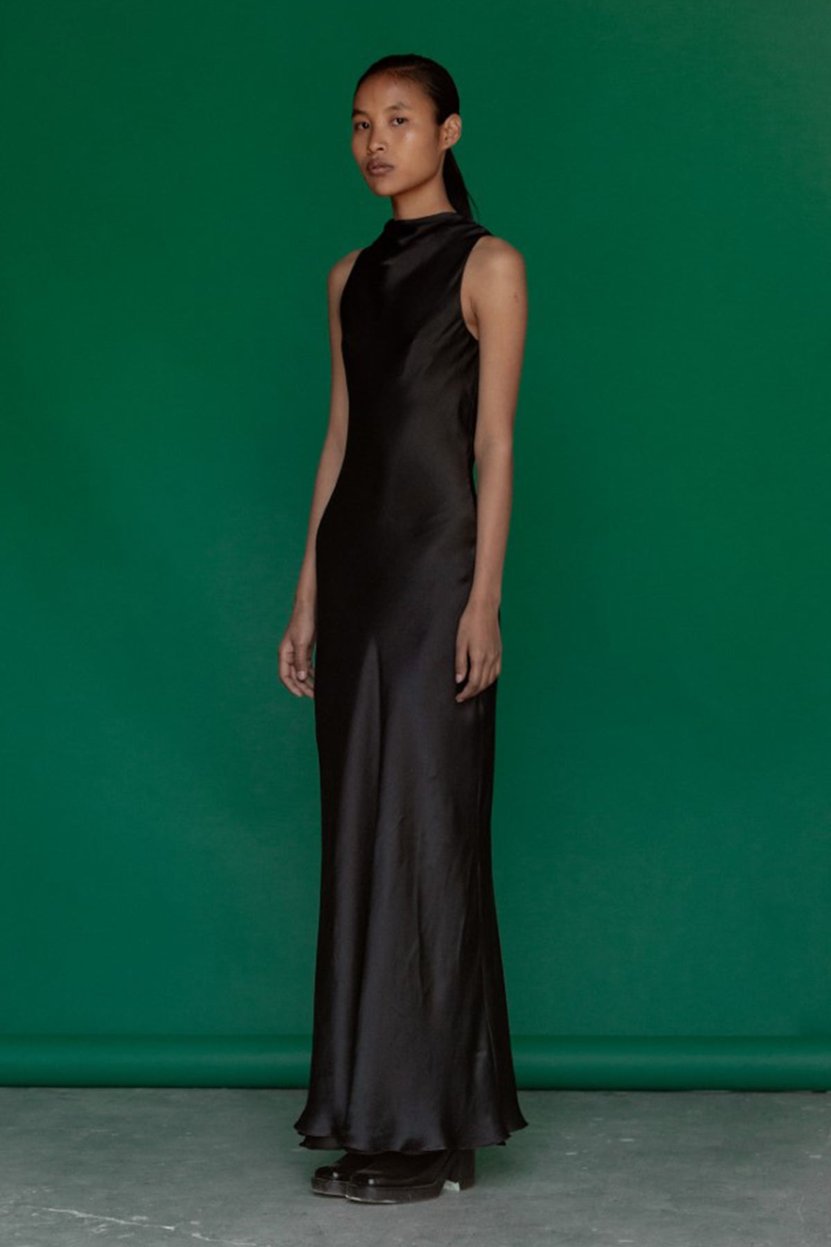 Eve Cowl Neck silk Dress