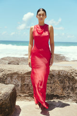 Eve Dress in Tart Red