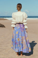 The Hibiscus Peri Skirt