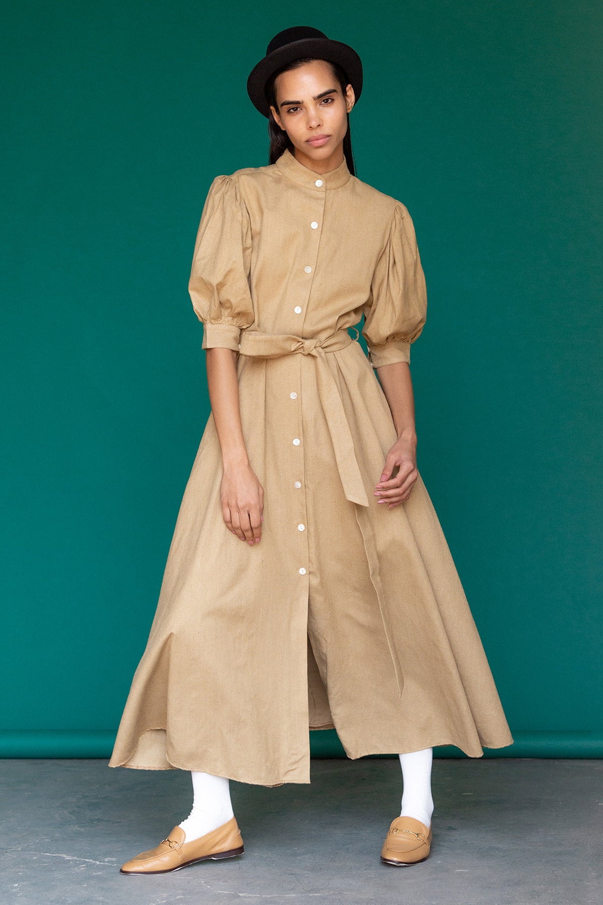 Audrey Puff Sleeves Dress