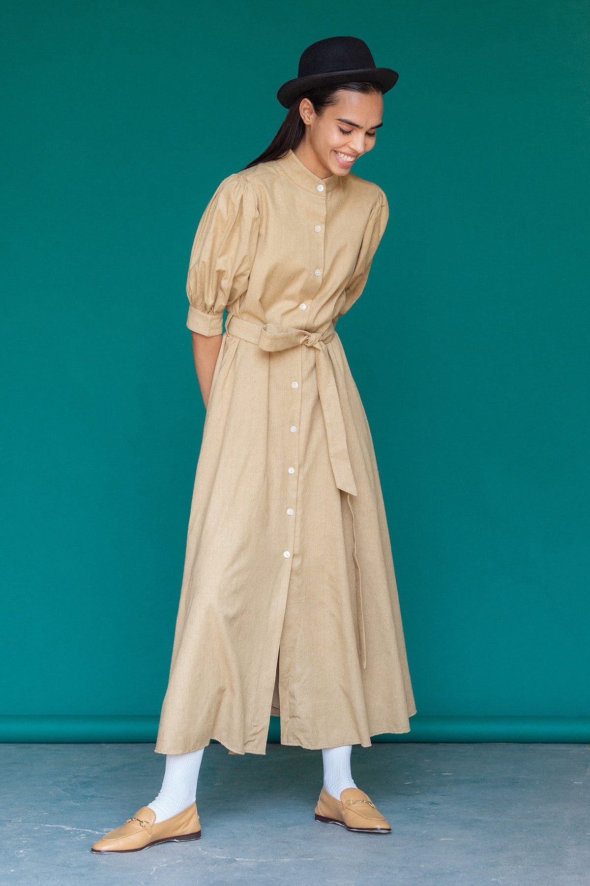 Audrey Puff Sleeves Dress