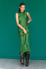 Eve Cowl Neck silk Dress
